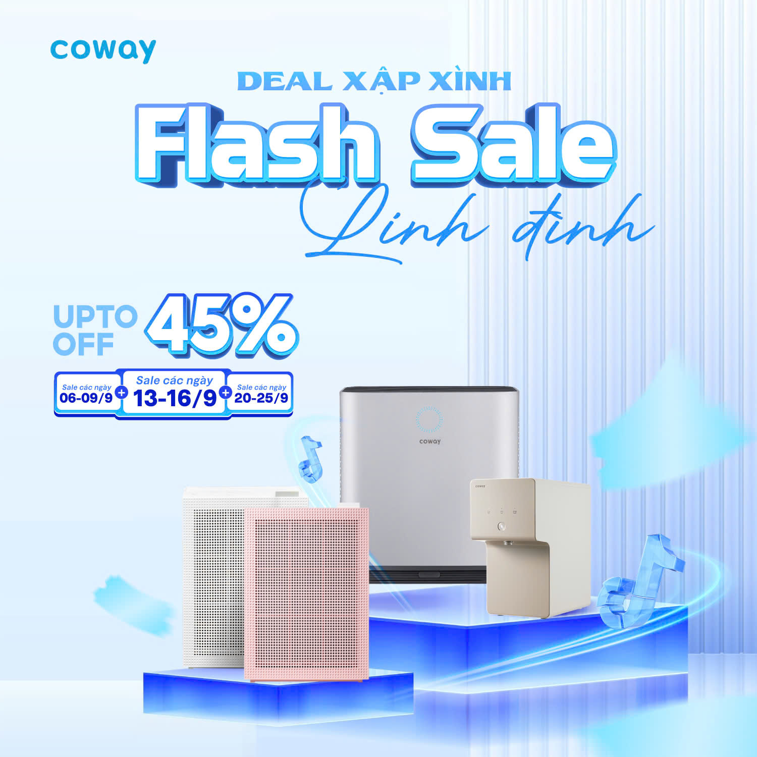 deal xập xình flashsale linh đình coway